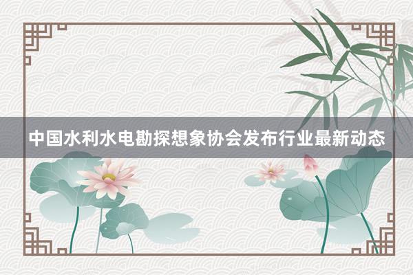 中国水利水电勘探想象协会发布行业最新动态